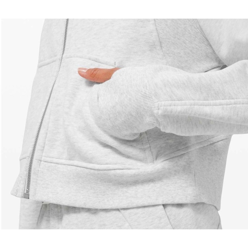 LULULEMON Scuba Oversized Full Zip Hoodie HEATHERED CORE ULTRA Light Gray XS/S